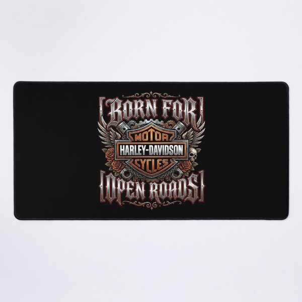 Item preview, Harley Davidson Born For Open Roads Urban Motorcycle Artwork designed and sold by enzoade.