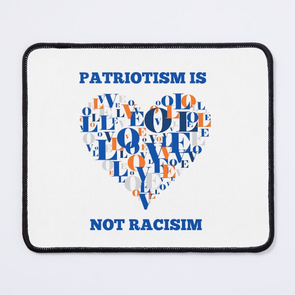 Item preview, One Nation - Patriotism is not Racism designed and sold by PurrfectionMeow.