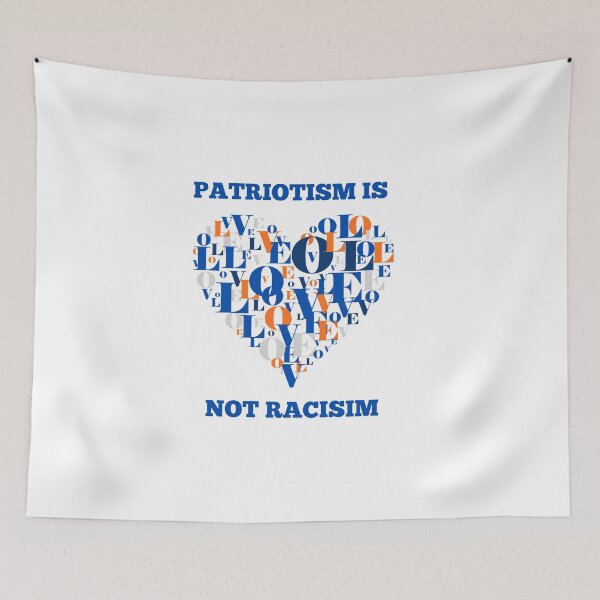 Item preview, One Nation - Patriotism is not Racism designed and sold by PurrfectionMeow.