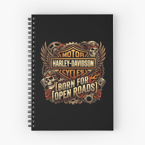 Item preview, Harley Davidson Born For Open Roads Road Trip Biker Graphic designed and sold by enzoade.