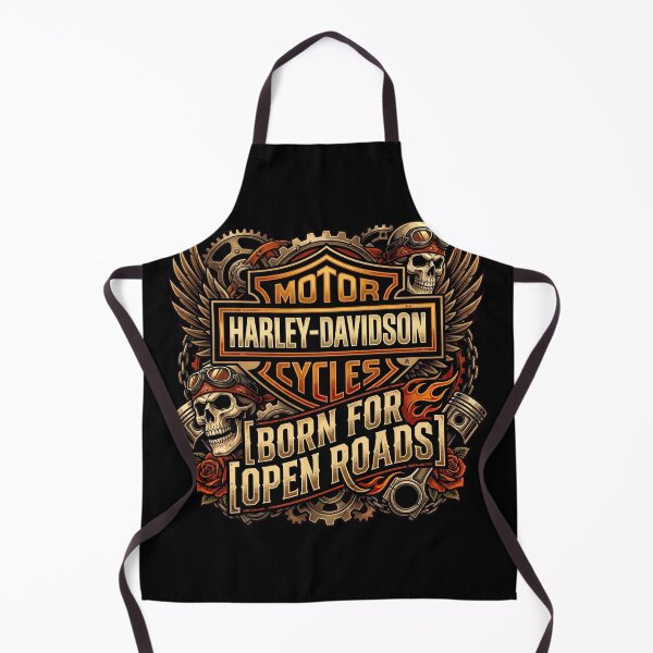 Item preview, Harley Davidson Born For Open Roads Road Trip Biker Graphic designed and sold by enzoade.