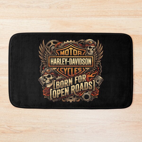 Item preview, Harley Davidson Born For Open Roads Road Trip Biker Graphic designed and sold by enzoade.