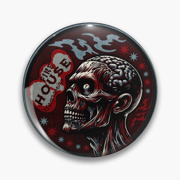 Item preview, Fire House — Kreepa Mind Dark Skull Badge Graphic designed and sold by KreepaMInd.