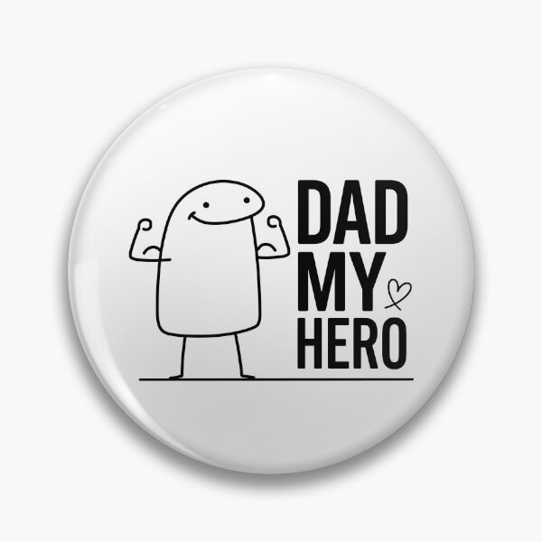 Item preview, Cute Flexing Dad My Hero Stick Figure Meme designed and sold by drchzak.