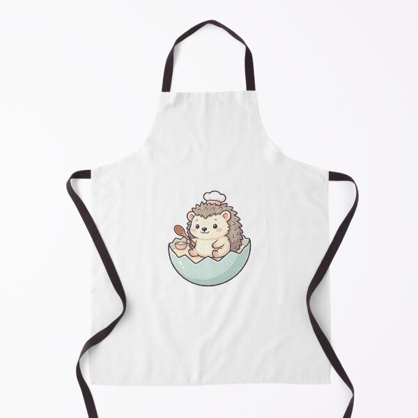 Item preview, Cute Kawaii Baby Hedgehog Chef in Eggshell designed and sold by YALLABUY.