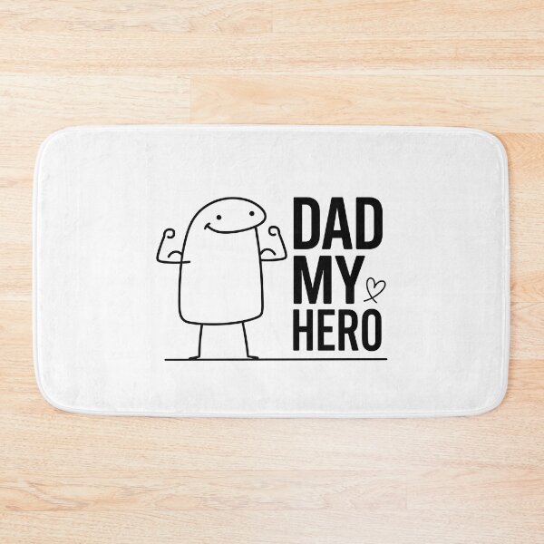 Item preview, Cute Flexing Dad My Hero Stick Figure Meme designed and sold by drchzak.