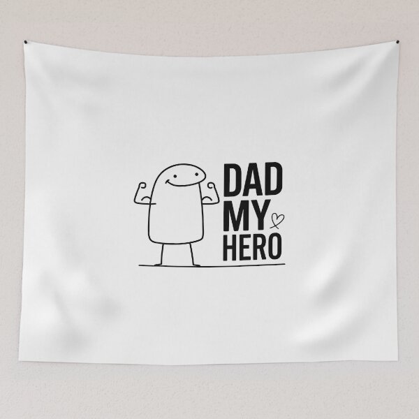 Item preview, Cute Flexing Dad My Hero Stick Figure Meme designed and sold by drchzak.