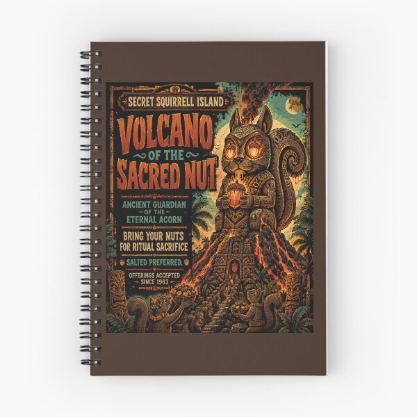 Item preview, Volcano of the Sacred Nut designed and sold by SecretSquirrellDesigns.
