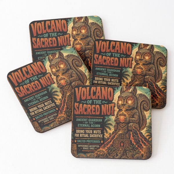 Item preview, Volcano of the Sacred Nut designed and sold by SecretSquirrellDesigns.