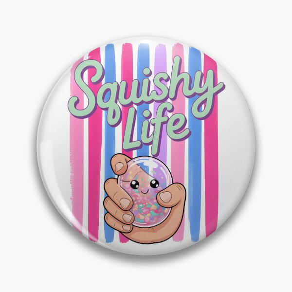 Item preview, Squishy Life – Glitter Dumpling Squishy Retro Striped Design designed and sold by EmeraldeaArt.