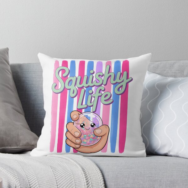 Item preview, Squishy Life – Glitter Dumpling Squishy Retro Striped Design designed and sold by EmeraldeaArt.