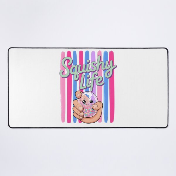 Item preview, Squishy Life – Glitter Dumpling Squishy Retro Striped Design designed and sold by EmeraldeaArt.