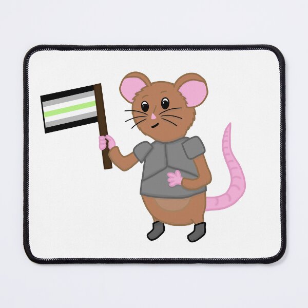 Item preview, Sir Wombleton With Agender Pride Flag designed and sold by ChloeCosDesigns.