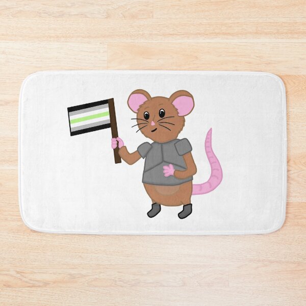 Item preview, Sir Wombleton With Agender Pride Flag designed and sold by ChloeCosDesigns.