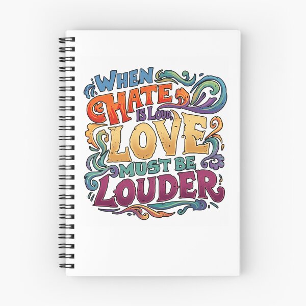Item preview, When Hate Is Loud Love Must Be Louder Motivational Quote Peace Advocate designed and sold by RetroMini2026.
