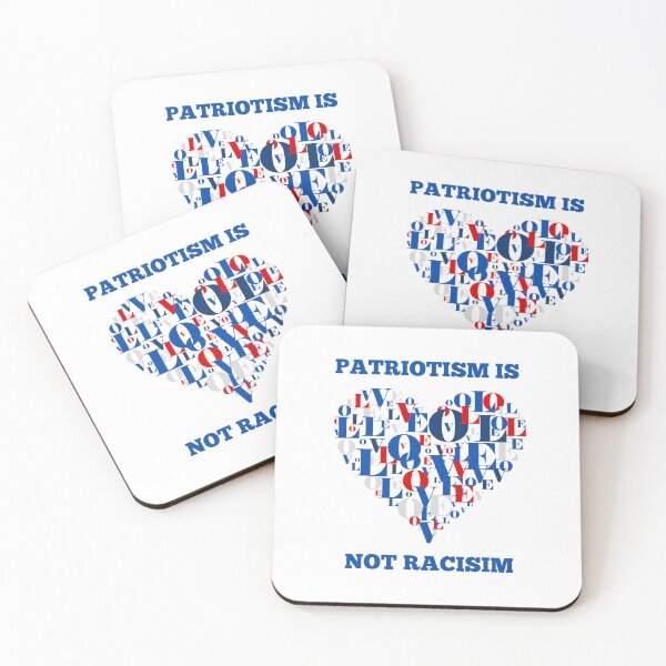 Item preview, Patriotism is not Racism  designed and sold by PurrfectionMeow.