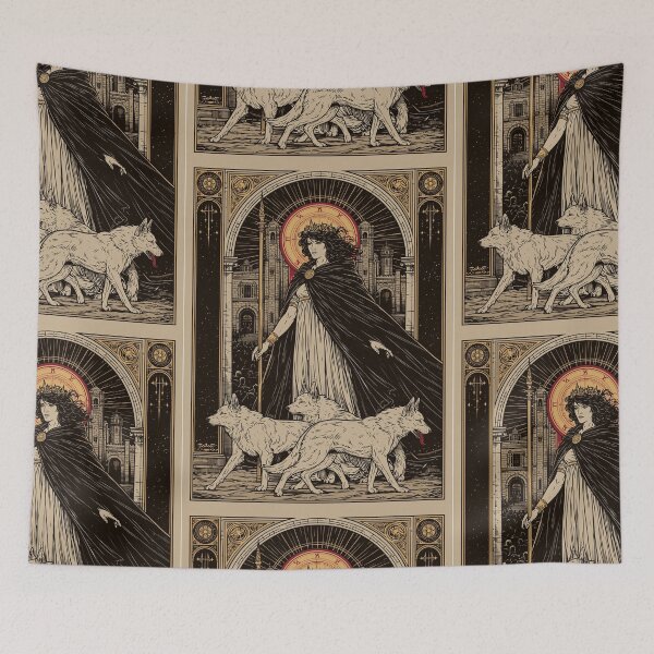 Item preview, Hekate and her hounds designed and sold by MendaciousMina.