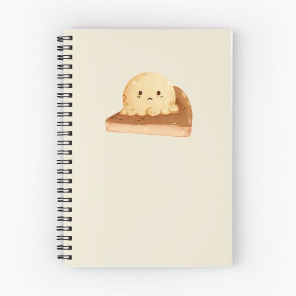 Item preview, Sad Kawaii Dumpling on Caramel Cake – Cute Squishy Dessert Illustration designed and sold by EmeraldeaArt.