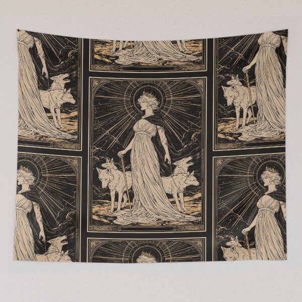Item preview, Hekate and her hounds designed and sold by MendaciousMina.
