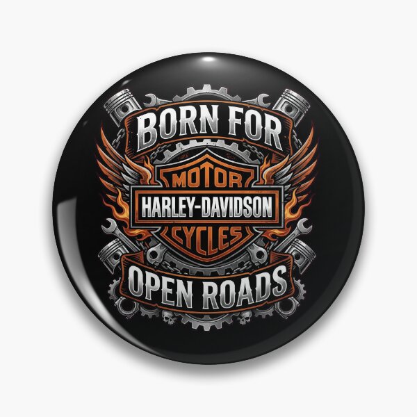 Item preview, Harley Davidson Born For Open Roads Highway Spirit Biker Design designed and sold by enzoade.