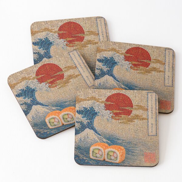 Item preview, California Roll Sushi — Ukiyo-e Japanese Sushi Art Tee designed and sold by nurusubetei.