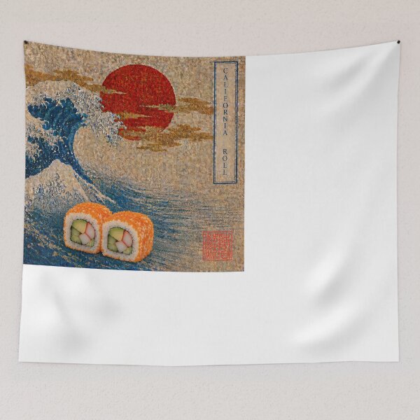Item preview, California Roll Sushi — Ukiyo-e Japanese Sushi Art Tee designed and sold by nurusubetei.