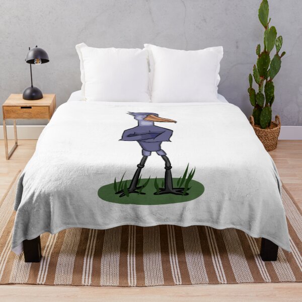 Item preview, Shoebill Bird Character Illustration | Funny Stork-Inspired Cartoon Drawing designed and sold by MechanicalART.