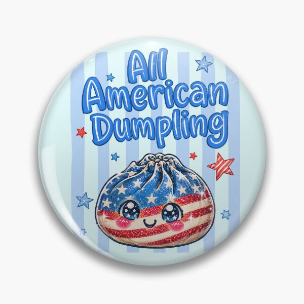 Item preview, All American Dumpling – Kawaii Squishy Design designed and sold by EmeraldeaArt.