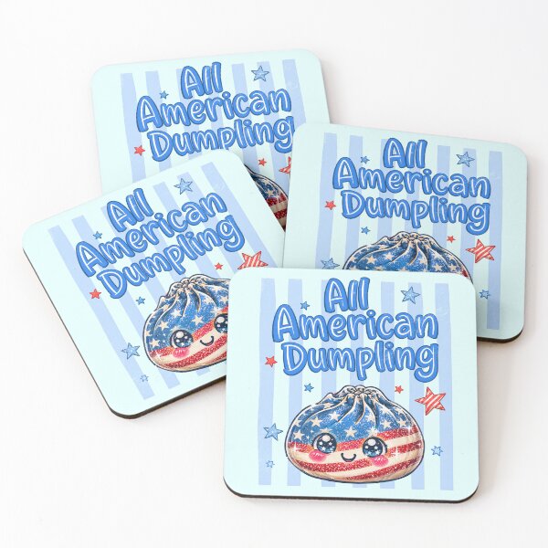 Item preview, All American Dumpling – Kawaii Squishy Design designed and sold by EmeraldeaArt.