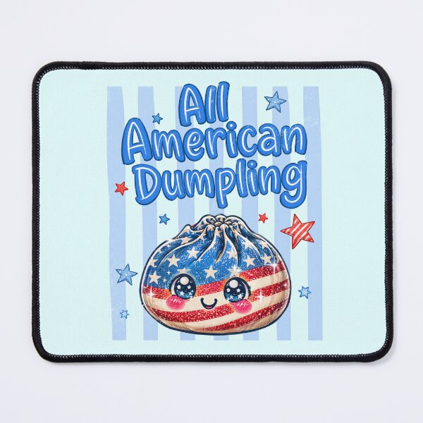 Item preview, All American Dumpling – Kawaii Squishy Design designed and sold by EmeraldeaArt.