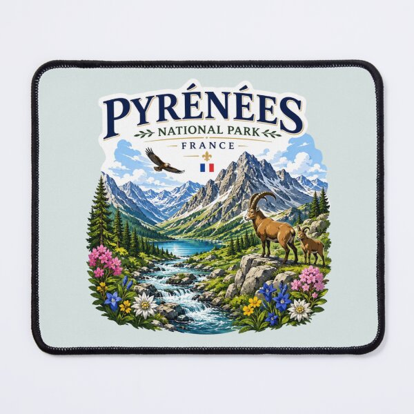 Item preview, Pyrénées National Park, France - Alpine Mountains designed and sold by Myra365Art.