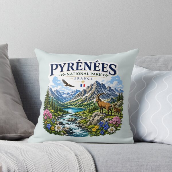 Item preview, Pyrénées National Park, France - Alpine Mountains designed and sold by Myra365Art.
