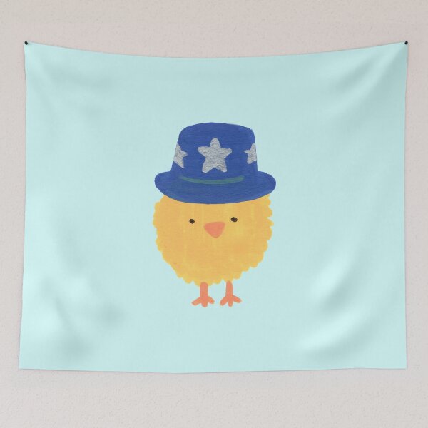 Item preview, Patriotic Chick with Blue Star Hat designed and sold by Savy's Nook.