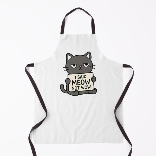 Item preview, Funny Cat Meme I Said Meow Not Wow designed and sold by BeautifulVibe.