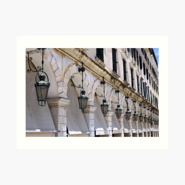 The Liston, Corfu Town, Corfu, Greece Art Print