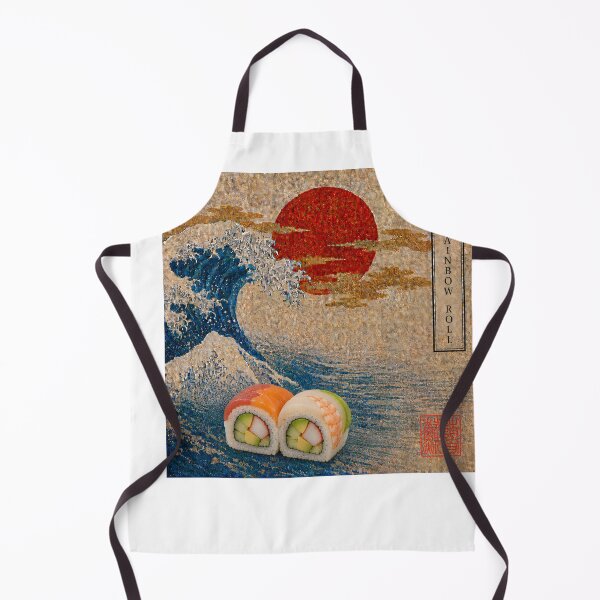 Item preview, Rainbow Roll Sushi — Ukiyo-e Japanese Sushi Art Tee designed and sold by nurusubetei.