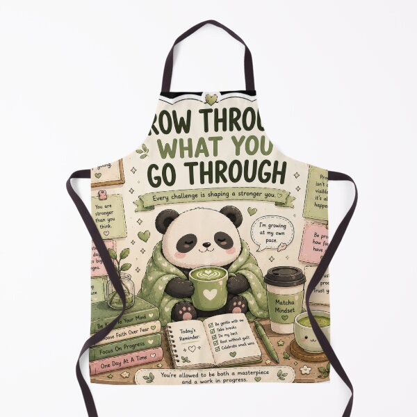 Item preview, Grow Through What You Go Through Panda Sticker designed and sold by NexusPixels.