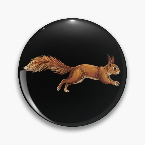 Item preview, Red Squirrel in Motion – Wildlife Illustration designed and sold by Fruit-Fletcher.