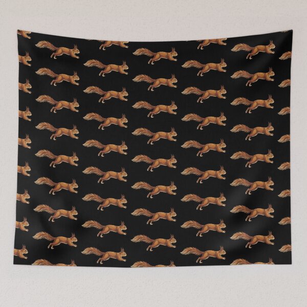 Item preview, Red Squirrel in Motion – Wildlife Illustration designed and sold by Fruit-Fletcher.