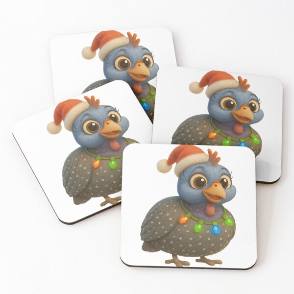 Item preview, Christmas Guinea Fowl designed and sold by Sillytoe.