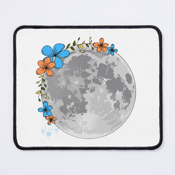 Item preview, Floral Moon Botanical Celestial Cottagecore Illustration designed and sold by vibecraft_studio2.