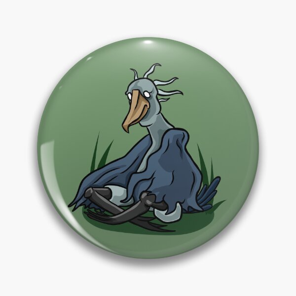 Item preview, Sleepy Shoebill Bird Illustration | Cute Cartoon Wildlife Art designed and sold by MechanicalART.