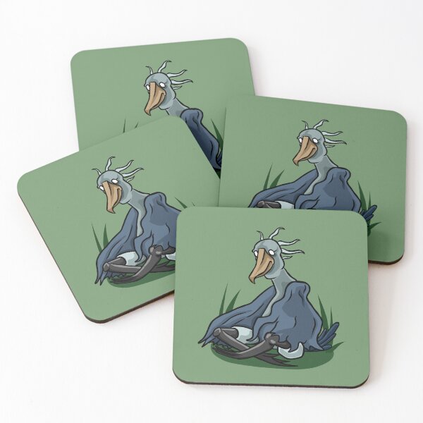 Item preview, Sleepy Shoebill Bird Illustration | Cute Cartoon Wildlife Art designed and sold by MechanicalART.