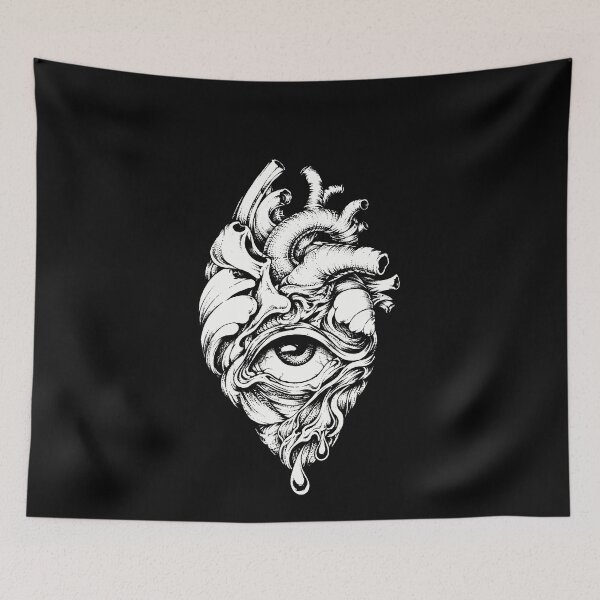 Item preview, Psychedelic Anatomical Heart Eye designed and sold by elderberry.