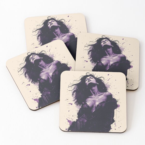 Item preview, Dark Beauty Splatter Art - Purple Grunge Goth Aesthetic designed and sold by ERODED SELF.