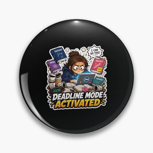 Item preview, Deadline Mode Activated Funny Student Exam Season Gift designed and sold by TheAngelHeart.