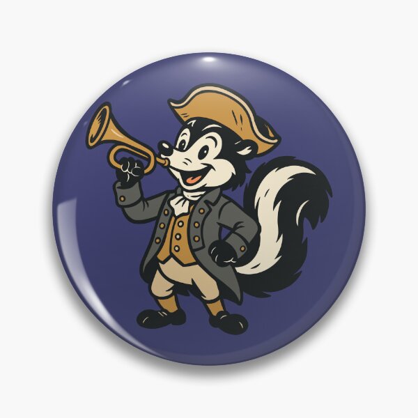 Item preview, Revolutionary Bugle Playing Skunk designed and sold by Ghost on Toast.