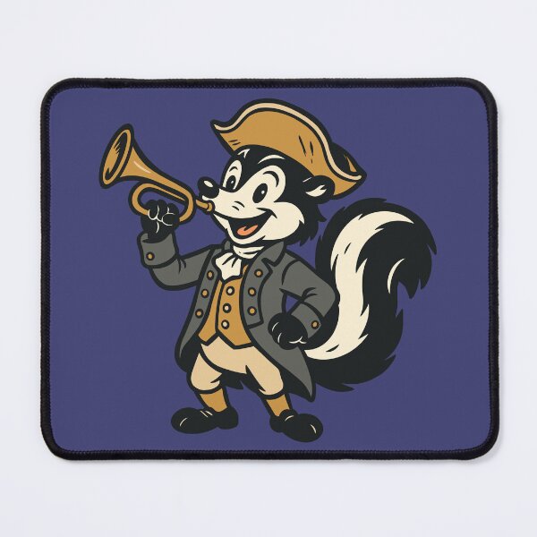 Item preview, Revolutionary Bugle Playing Skunk designed and sold by Ghost on Toast.