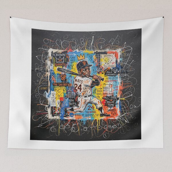 Item preview, Abstract Illustration Of Willie Mays designed and sold by Home Decor Art.