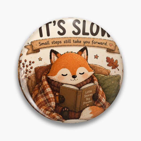 Item preview, Keep Going Even If It's Slow Fox Sticker designed and sold by NexusPixels.